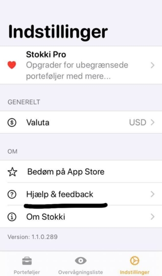 Stokki feedback