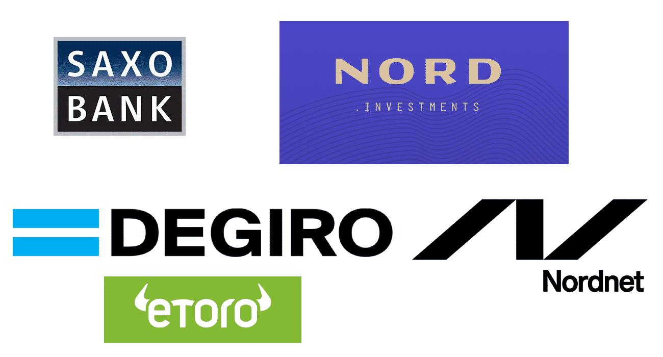 Alle handelsplatforme inkl. Nordnet, Saxo Bank, Nord.investments, DEGIRO og ETORO